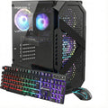 Stgaubron Gaming PC Desktop Computer, Intel Core I7 up to 3.9Ghz, Radeon RX 580 8G, 32GB RAM, 512GB SSD, Wifi 6, BT 5.0, RGB Fan X3, Windows 11 Home, White