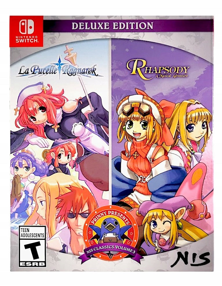 Prinny Presents: NIS Classics Volume 3: La Pucelle: Ragnarok / Rhapsody: A Musical Adventure! Deluxe Edition (Nintendo Switch)