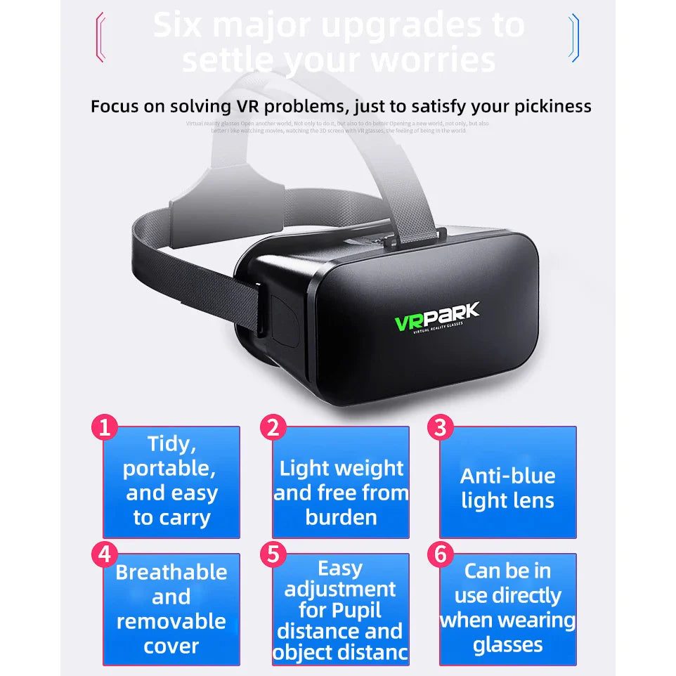 VR Glasses 3D Virtual Reality Headset Helmet