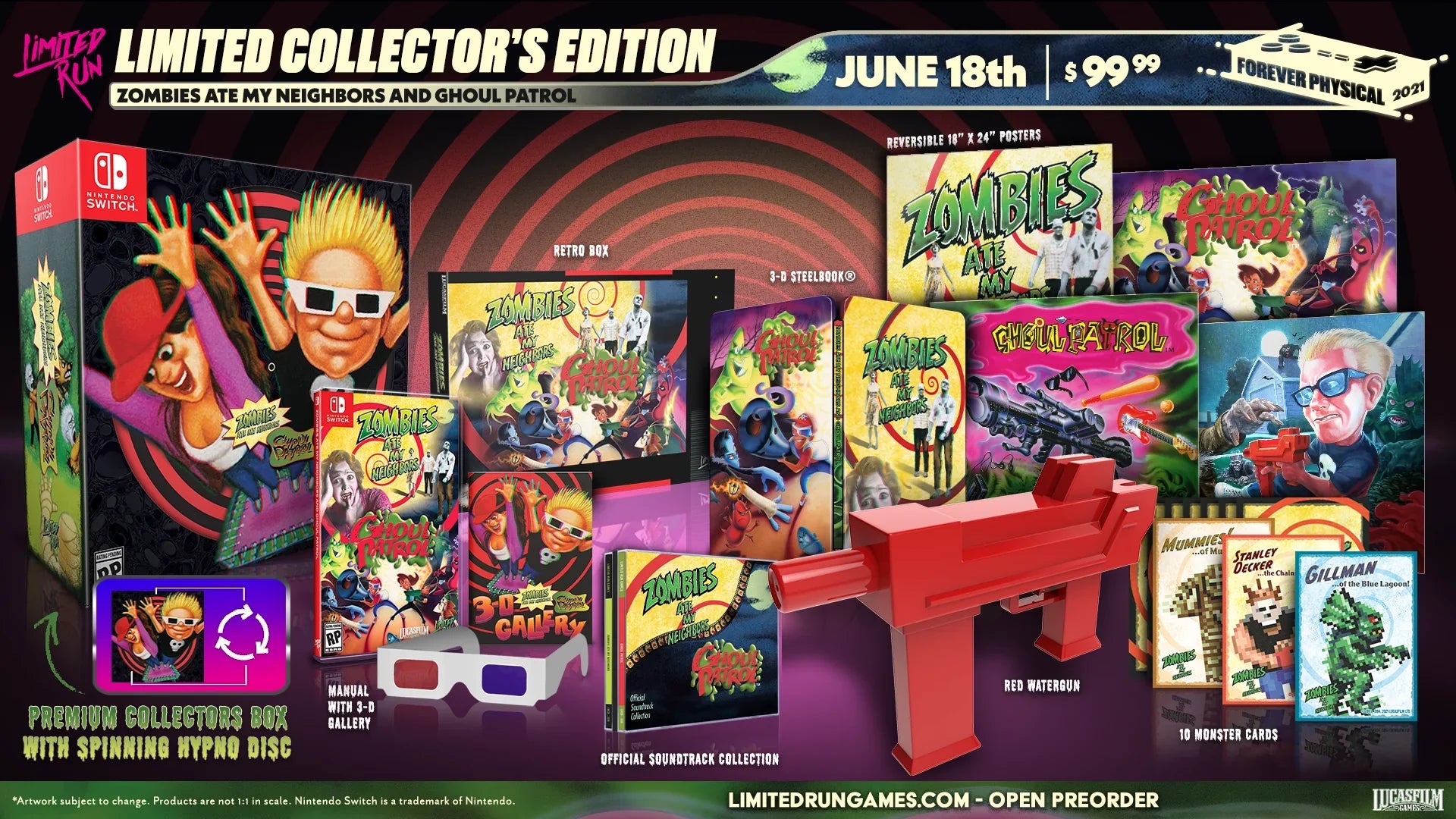 Zombies Ate My Neighbors + Ghoul Patrol Collector's Edition (Nintendo Switch)