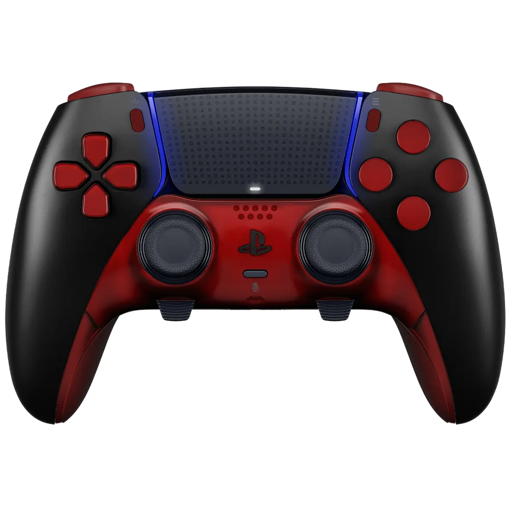 MODDEDZONE BLACK/RED PS5 DualSense Edge Custom Modded Wireless Controller