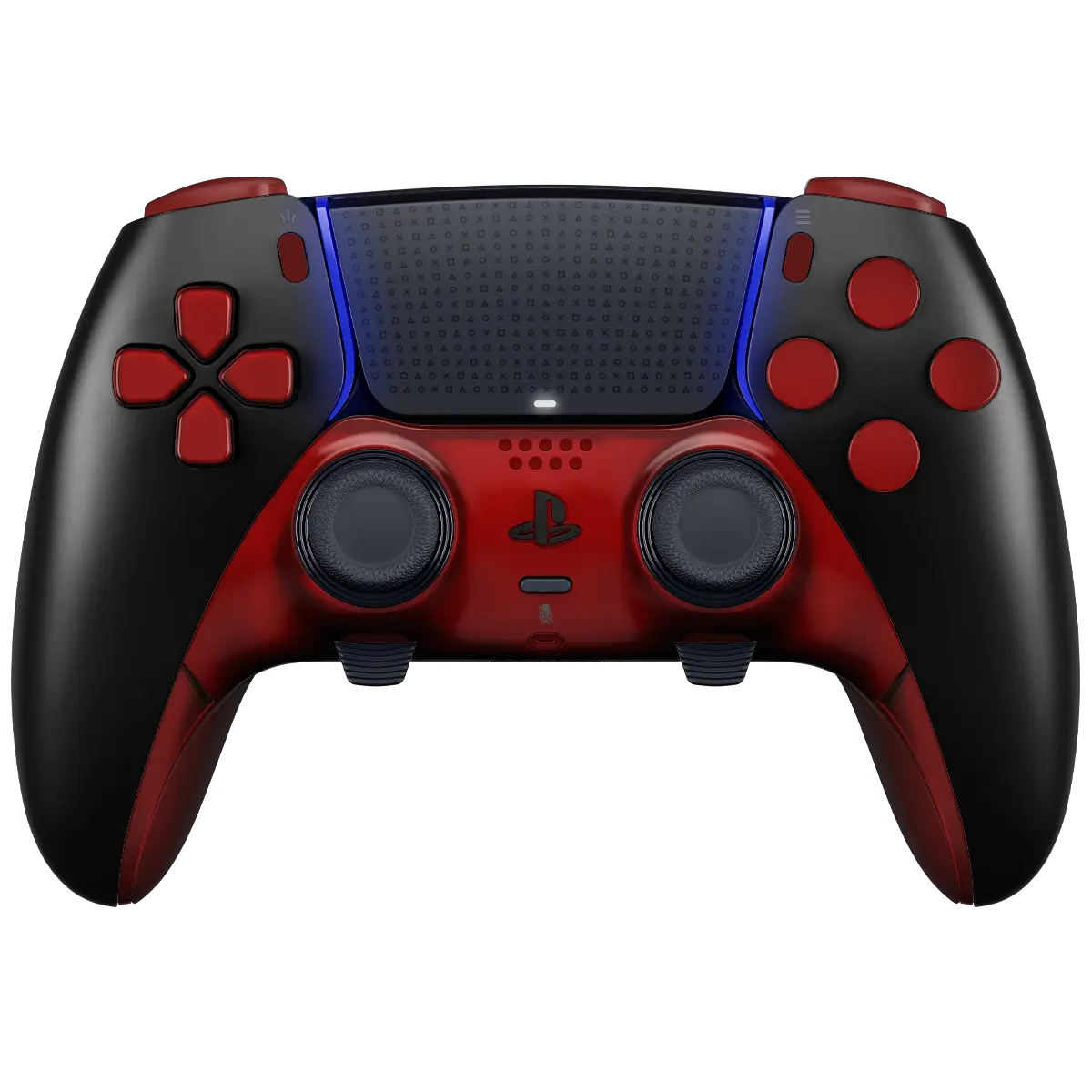 MODDEDZONE BLACK/RED PS5 DualSense Edge Custom Modded Wireless Controller