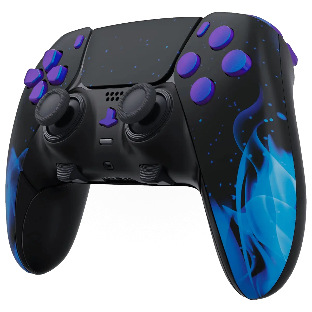 MODDEDZONE BLUE FIRE PS5 DualSense Edge Custom Modded Wireless Controller