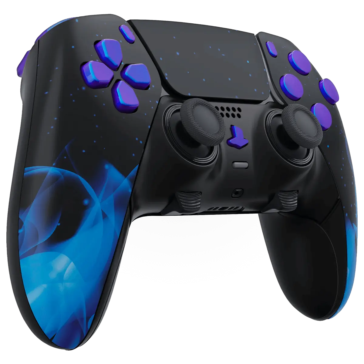 MODDEDZONE BLUE FIRE PS5 DualSense Edge Custom Modded Wireless Controller