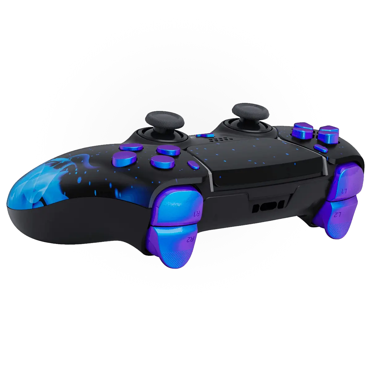 MODDEDZONE BLUE FIRE PS5 DualSense Edge Custom Modded Wireless Controller