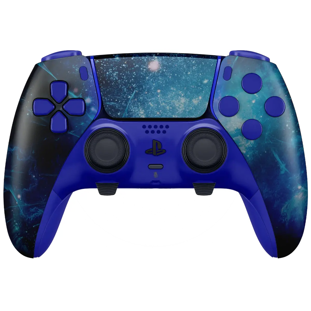 MODDEDZONE BLUE NEBULA PS5 DualSense Edge Custom Modded Wireless Controller
