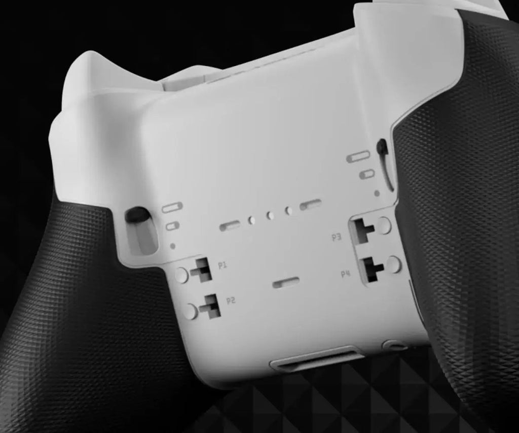 MODDEDZONE WHITE CORE XBOX ELITE SERIES 2 CUSTOM MODDED CONTROLLER