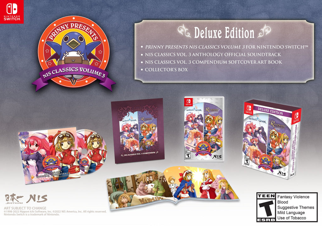 Prinny Presents: NIS Classics Volume 3: La Pucelle: Ragnarok / Rhapsody: A Musical Adventure! Deluxe Edition (Nintendo Switch)