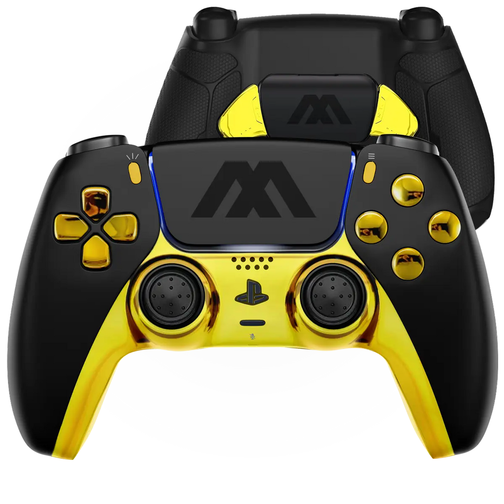 MODDEDZONE BLACK GOLD EXTREME PS5 SMART PRO CUSTOM MODDED CONTROLLER