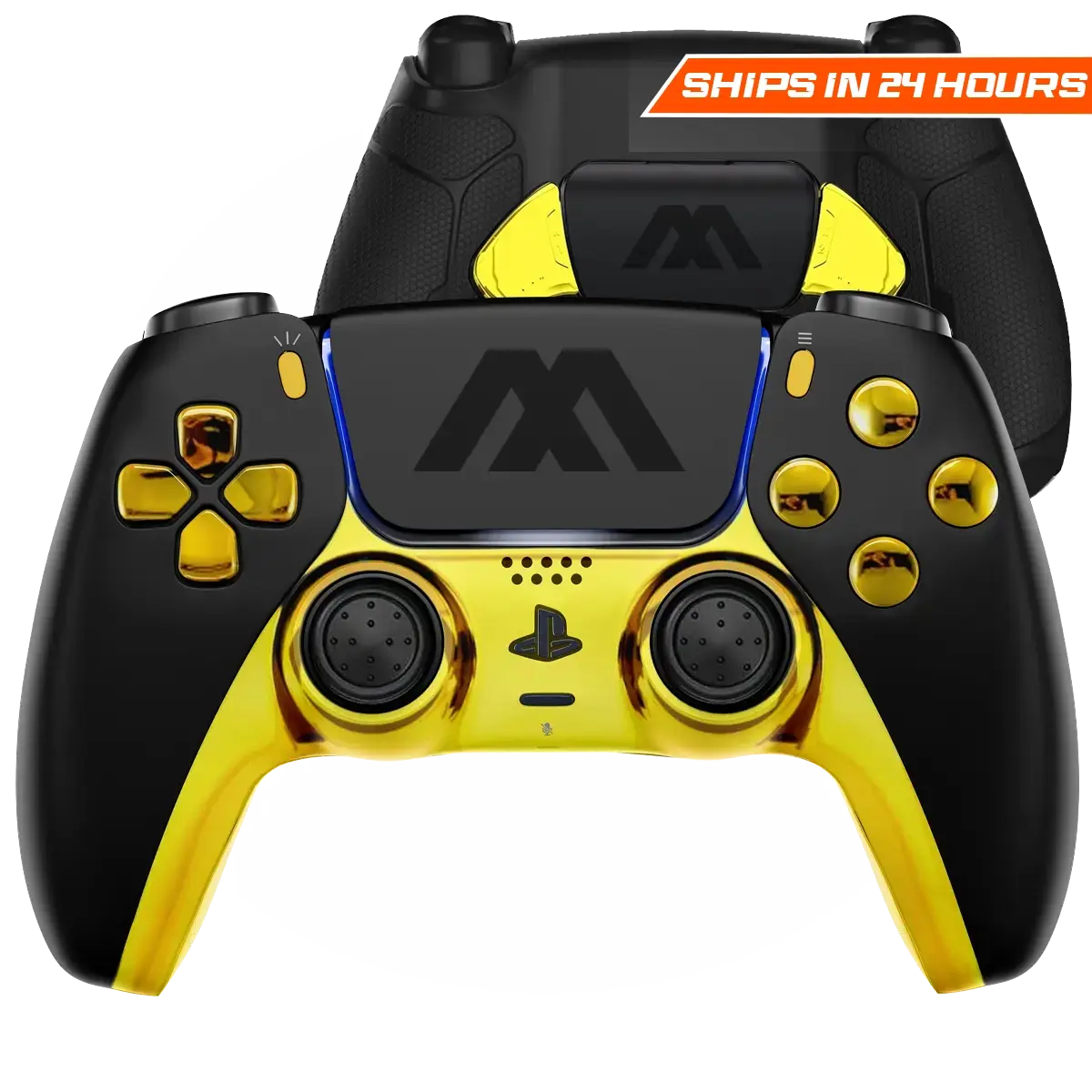 MODDEDZONE BLACK GOLD EXTREME PS5 SMART PRO CUSTOM MODDED CONTROLLER