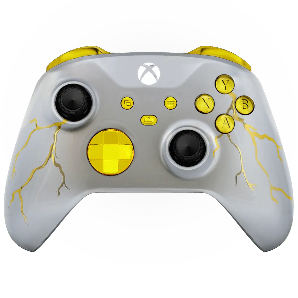 MODDEDZONE GOLD THUNDER XBOX SERIES X CUSTOM MODDED CONTROLLER