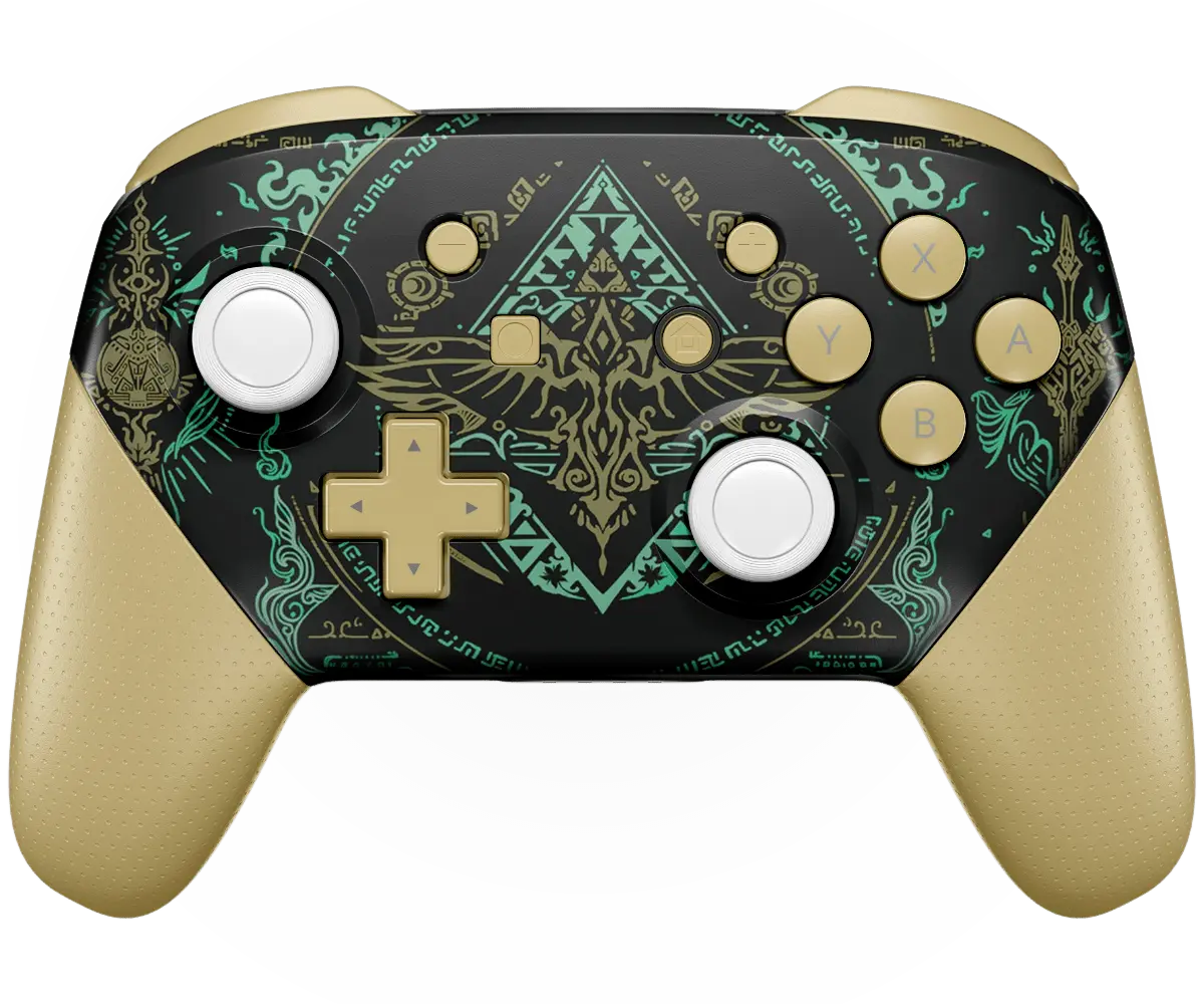MODDEDZONE ROYAL BLACK TOTEM NINTENDO PRO CUSTOM CONTROLLER