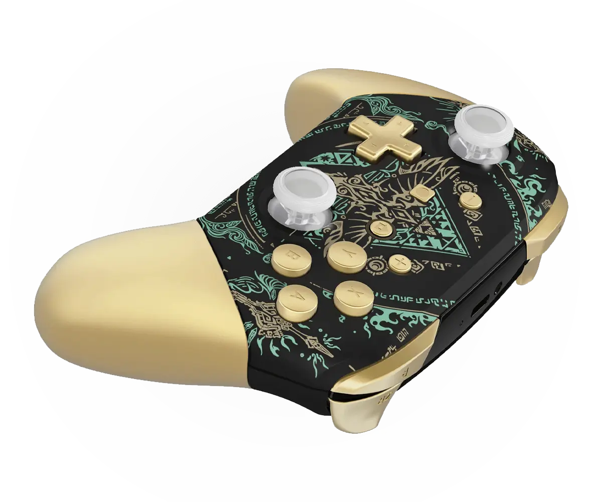 MODDEDZONE ROYAL BLACK TOTEM NINTENDO PRO CUSTOM CONTROLLER
